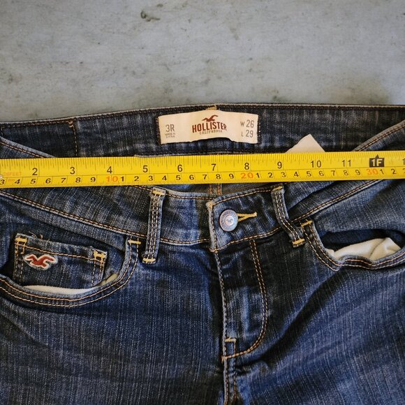 Hollister Ultra Skinny Jeans – Size 3R (26/29) Dark Wash, Dark Stitch - Picture 7 of 11